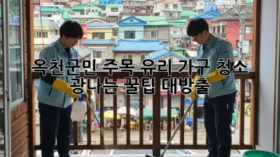 💎옥천군민 주목!✨ 유리 가구 청소, ✨광나는 꿀팁 대방출!